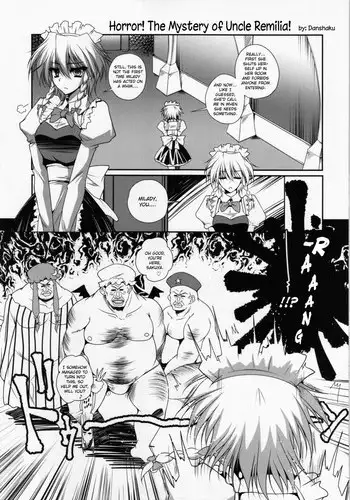 (Reitaisai 12) [Kuma-tan Flash! (Danshaku)] Kyoufu! Remilia Oji-san no Kai | Horror! The Mystery of Uncle Remilia! (Gensoukyou ni Tanetsuke Oji-san ga Yattekita YA-YA-YA) (Touhou Project) [English]